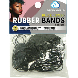 Dream Rubber Bands 125Ct  Jumbo Black